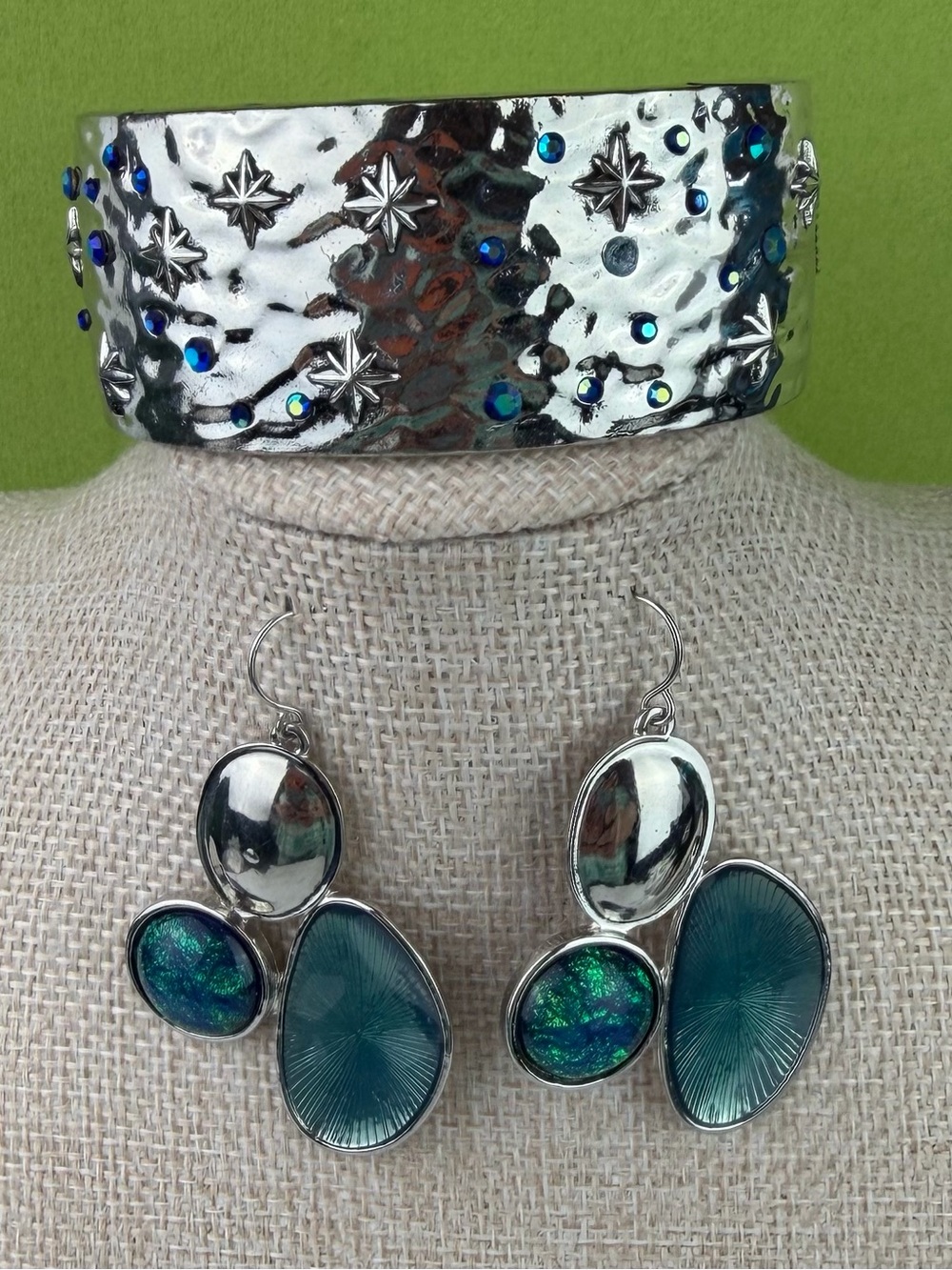 Boho Celestial Jewelry Set: Paparazzi "Across the Constellation" Cuff & Earrings
